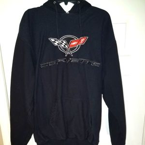 ❤SALE VINTAGE STEVE&BARRY'S Black Corvette Hoodie